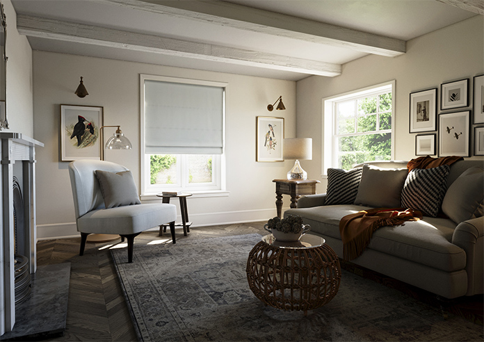 Wexley, Feather Grey - Roman Blind - Image 6